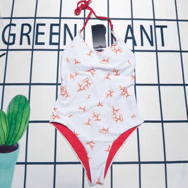Fashion Printed Halter Women Swimsuit