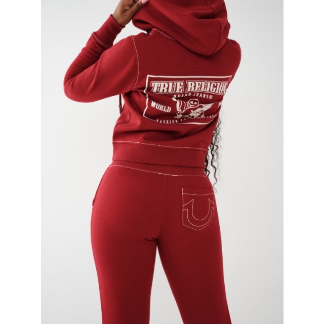Vintage Style Hooded Zipper Up Hoodies Pant Set