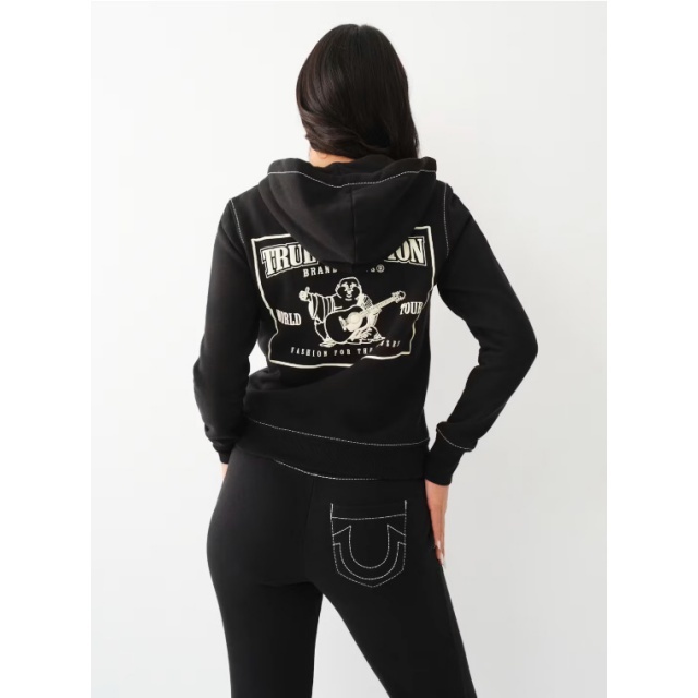 Vintage Style Hooded Zipper Up Hoodies Pant Set