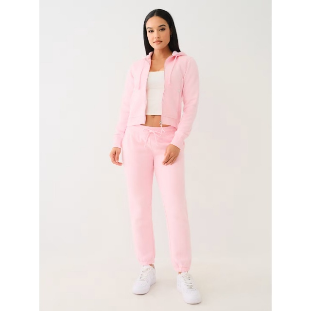 Vintage Style Hooded Zipper Up Hoodies Pant Set