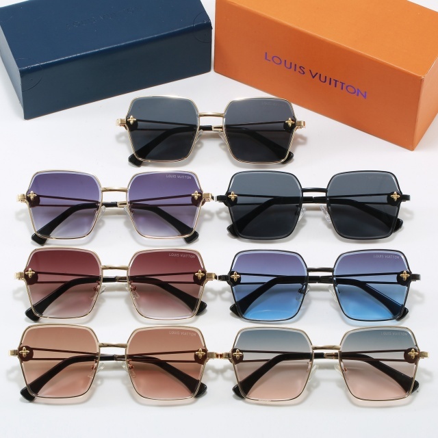 Square Metal Frame Unisex Glasses