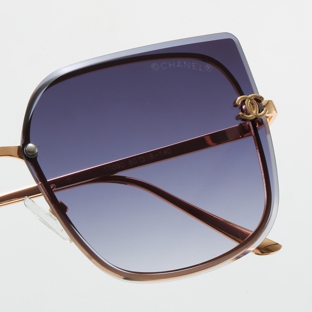 Large Frameless Vintage Style Glasses