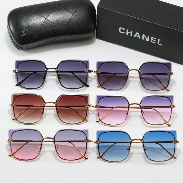 Large Frameless Vintage Style Glasses
