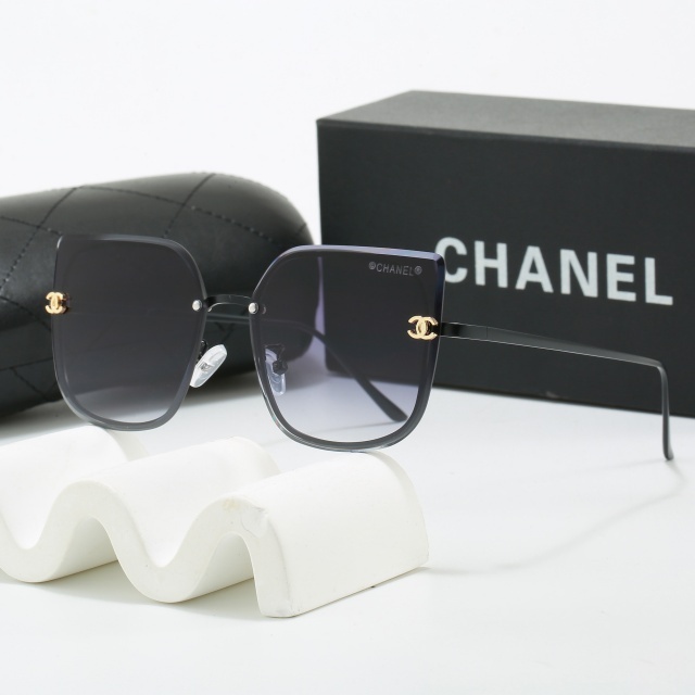 Large Frameless Vintage Style Glasses