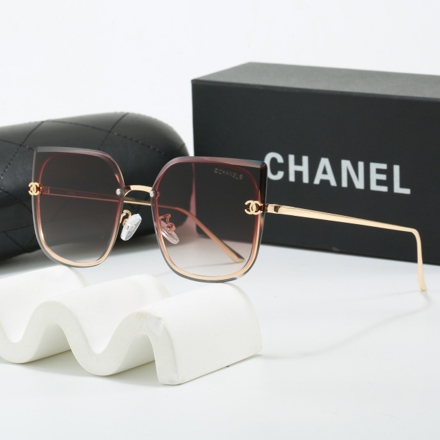 Large Frameless Vintage Style Glasses