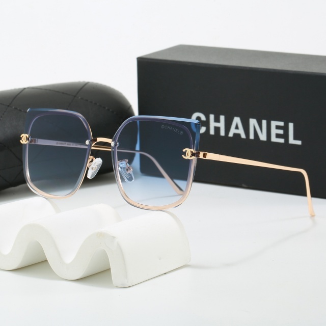 Large Frameless Vintage Style Glasses