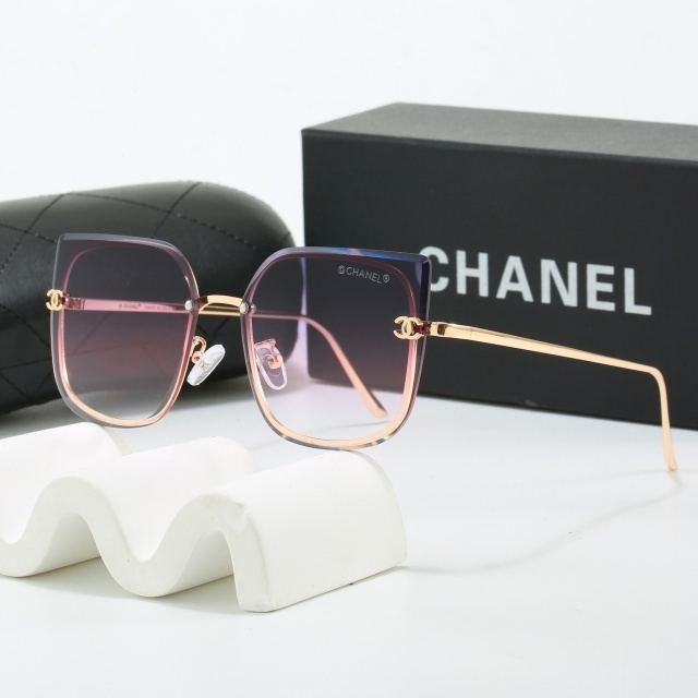 Large Frameless Vintage Style Glasses