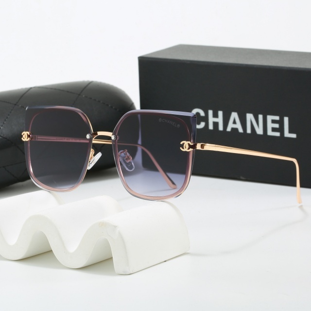 Large Frameless Vintage Style Glasses