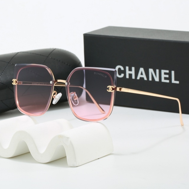 Large Frameless Vintage Style Glasses