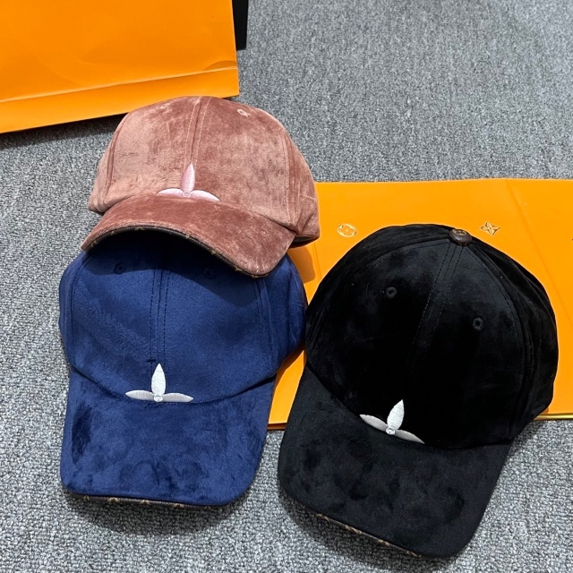 Embroidery Fashion Velvet Baseball Caps