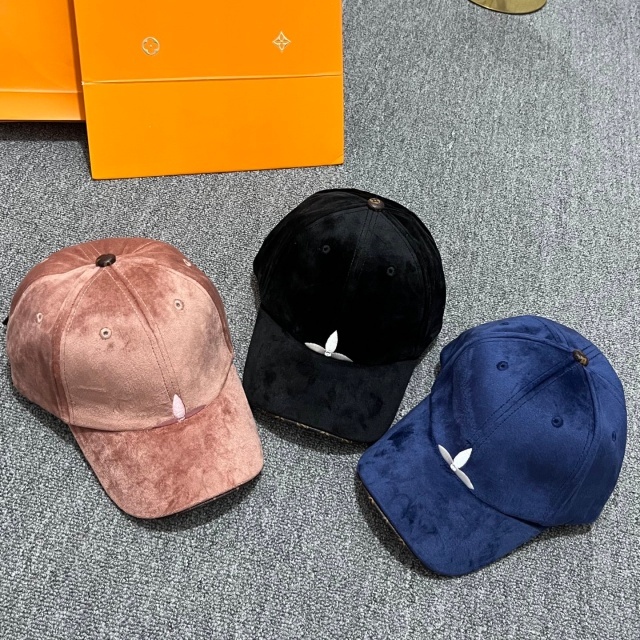 Embroidery Fashion Velvet Baseball Caps