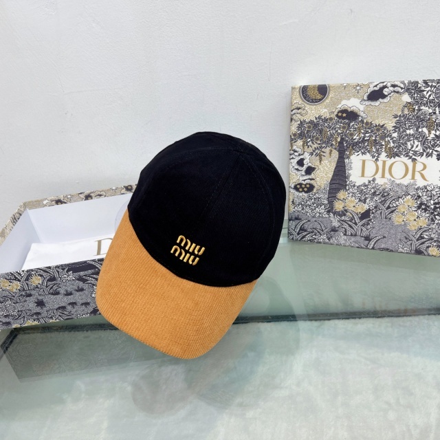 Fashion Embroidery Color Block Winter Baseball Caps