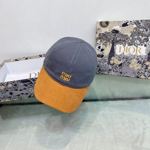 Fashion Embroidery Color Block Winter Baseball Caps