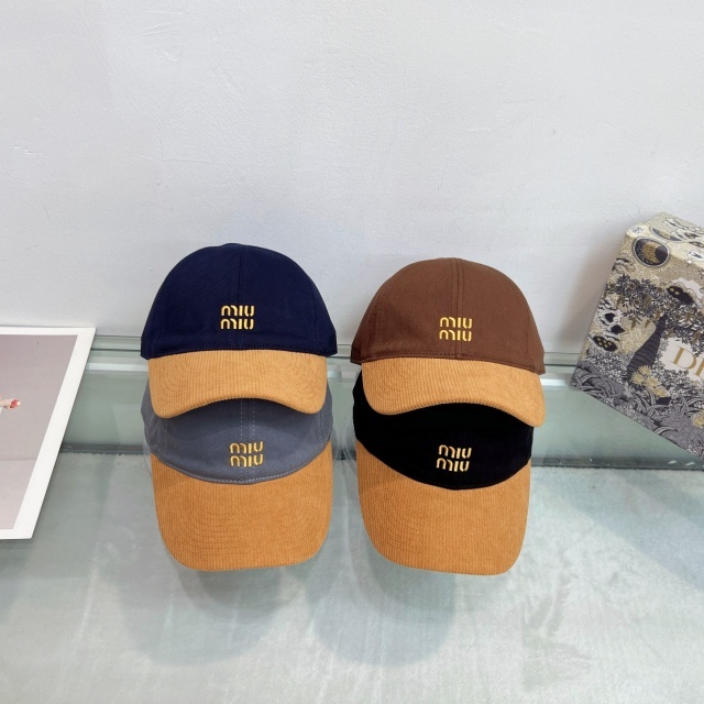 Fashion Embroidery Color Block Winter Baseball Caps