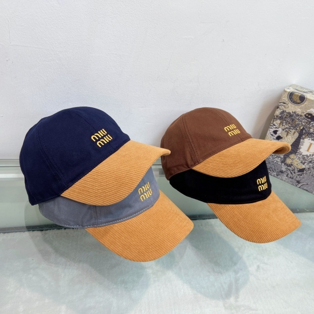 Fashion Embroidery Color Block Winter Baseball Caps