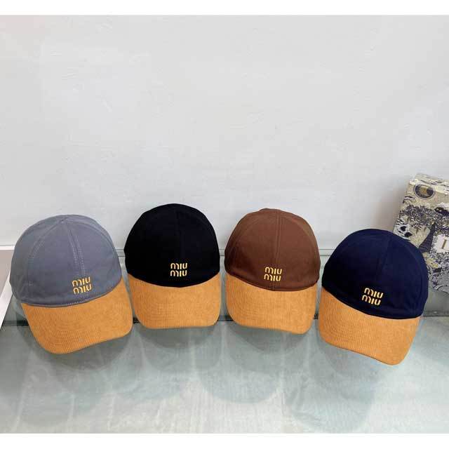 Fashion Embroidery Color Block Winter Baseball Caps