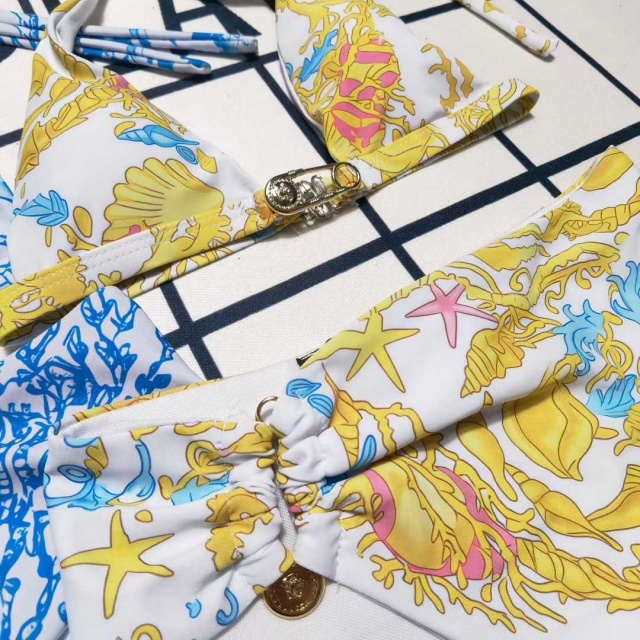 Luxury Fashion Printed Halter Bikini Set