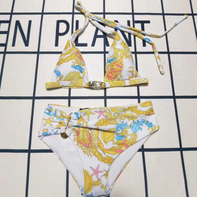 Luxury Fashion Printed Halter Bikini Set