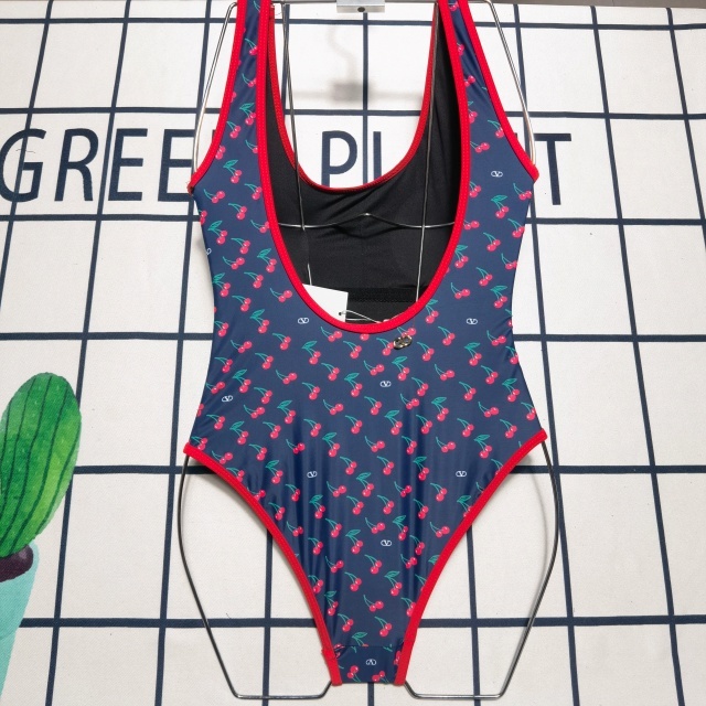 Printed Backless Sexy One Piece Swimsuit