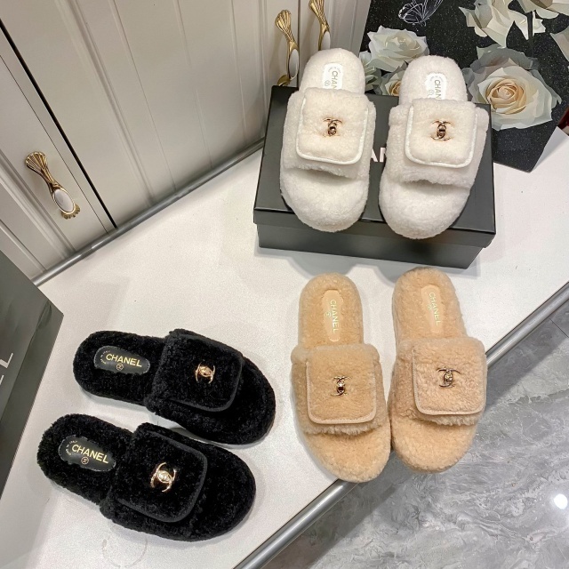 Thick-Soled Luxury Fashion Winter Slides
