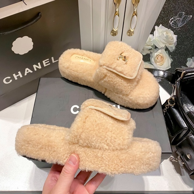 Thick-Soled Luxury Fashion Winter Slides