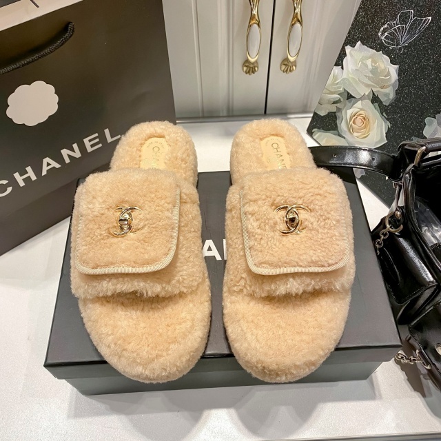 Thick-Soled Luxury Fashion Winter Slides