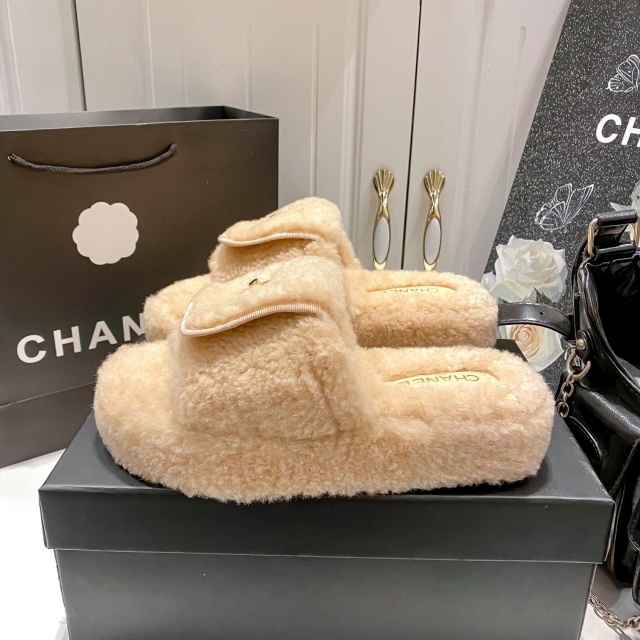 Thick-Soled Luxury Fashion Winter Slides