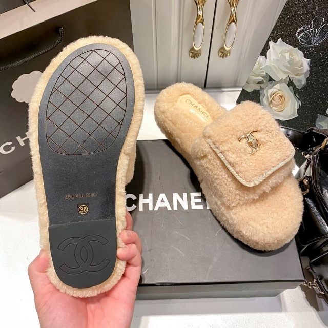 Thick-Soled Luxury Fashion Winter Slides