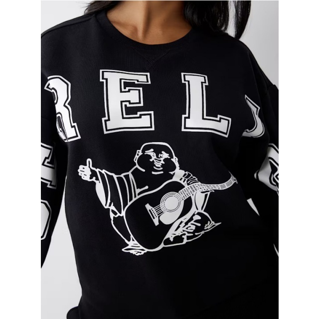 Casual O Neck Long Sleeve Printed Hoodies Top