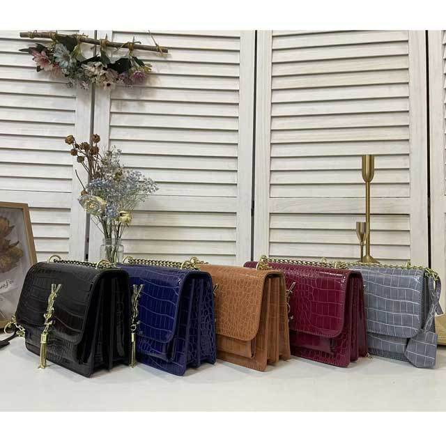 Crocodile Leather Fashion Women Messenger Bags