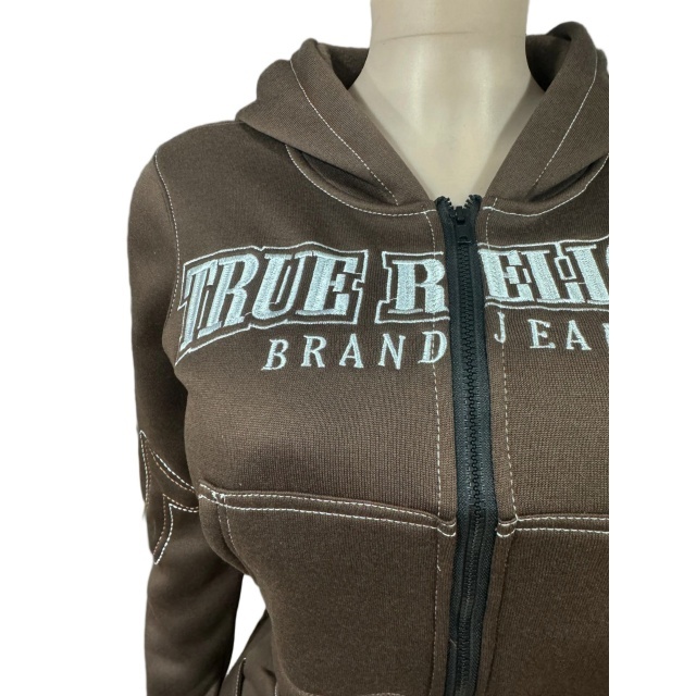 Embroidey Hooded Hoodies Top Flare Pant Set