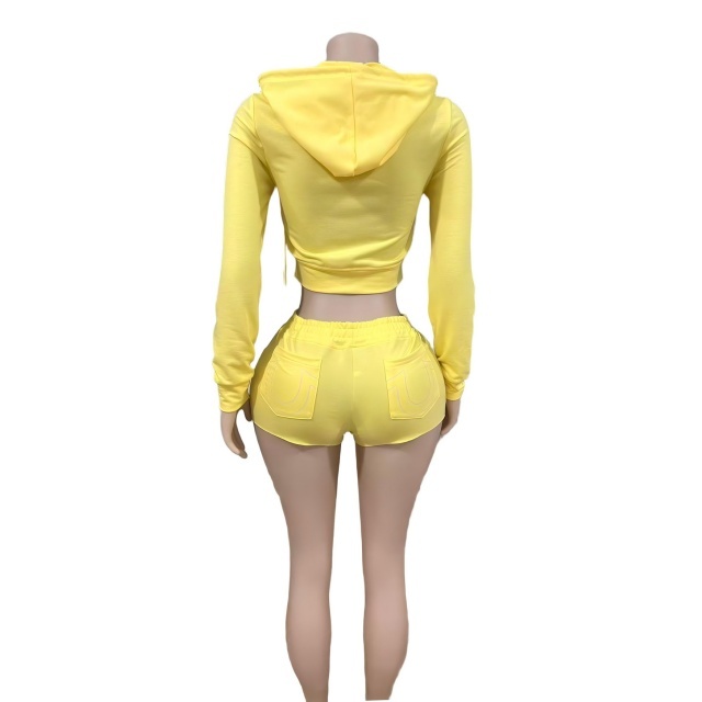 Printed Fashion Slim Fit Two Pieces Short Set