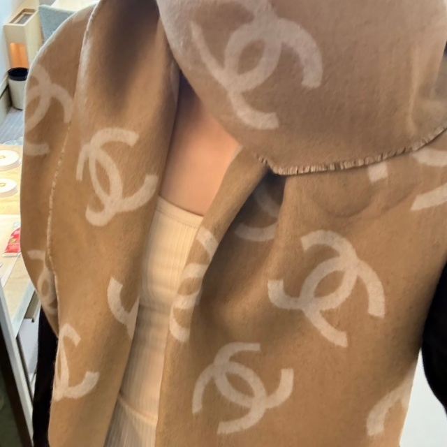 Fashion Big Logo Printed Classic Scarf