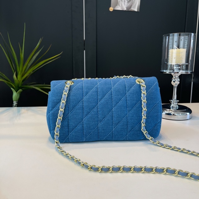 Fashion Logo Denim Women Messenger Bags