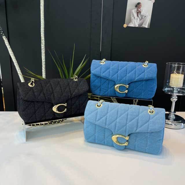 Fashion Logo Denim Women Messenger Bags