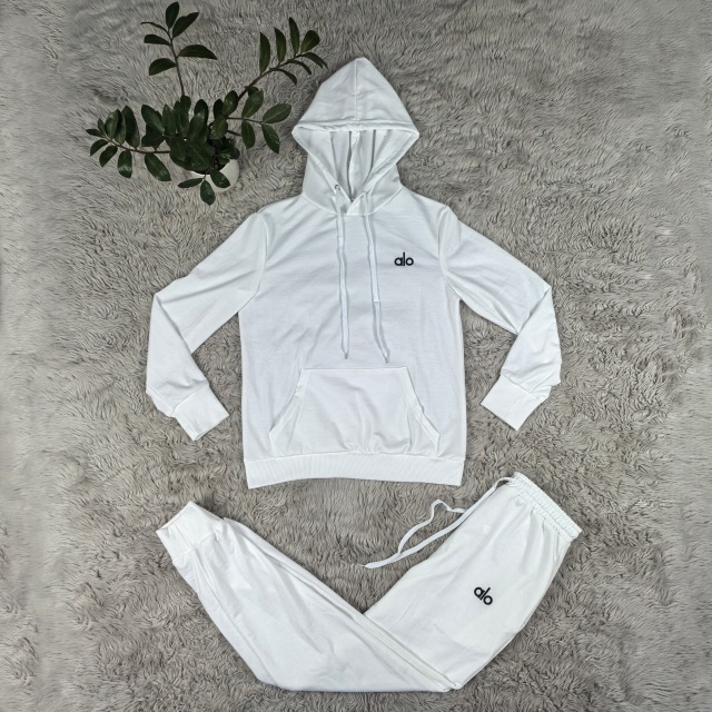 Fashion Embroidery Hooded Top Fall Tracksuit Set