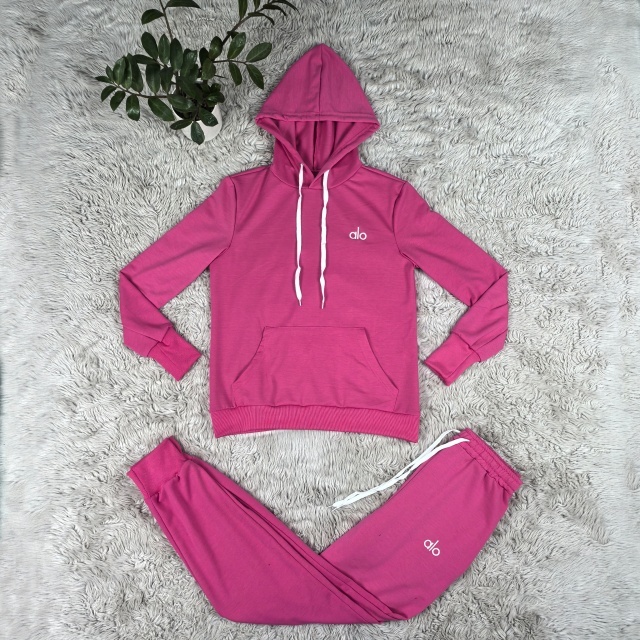 Fashion Embroidery Hooded Top Fall Tracksuit Set