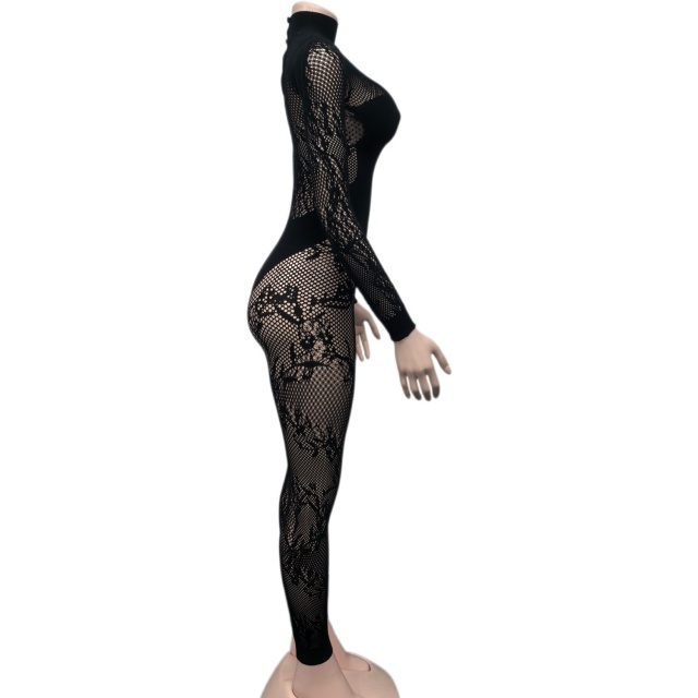 Sheer Mesh Lingerie Jumpsuit