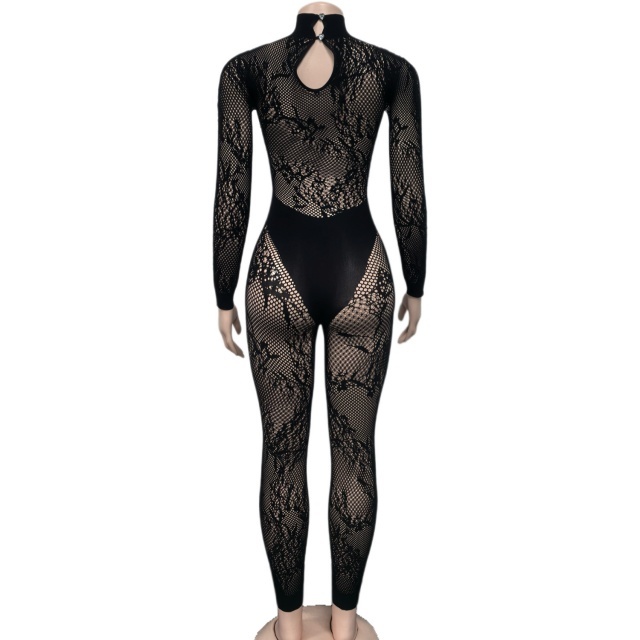 Sheer Mesh Lingerie Jumpsuit