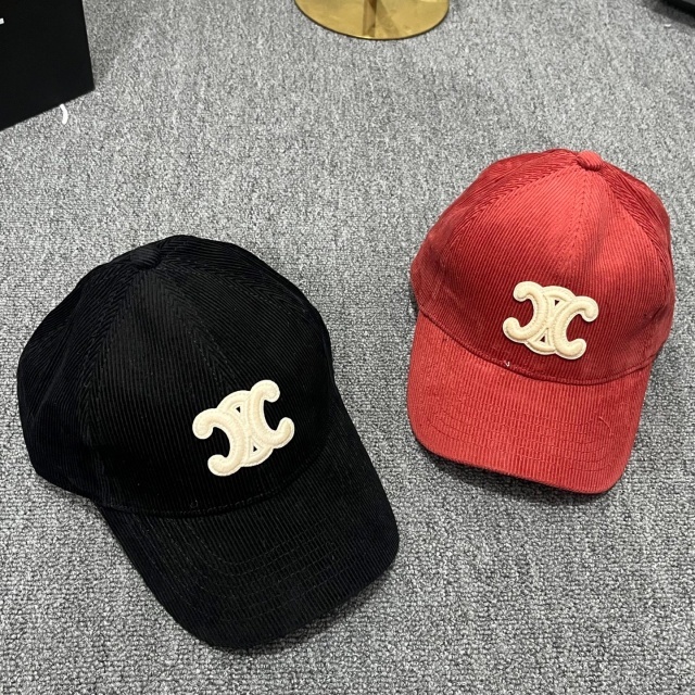 Fashion Logo Corduroy Unisex Baseball Caps