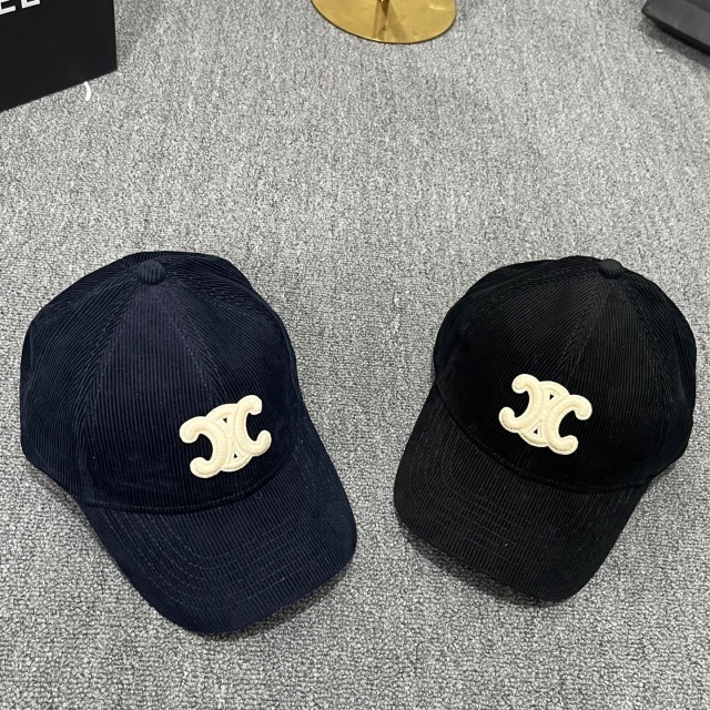 Fashion Logo Corduroy Unisex Baseball Caps