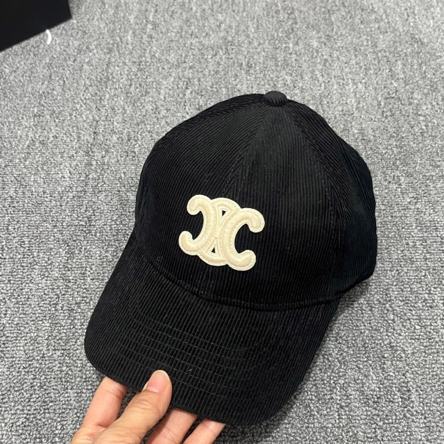 Fashion Logo Corduroy Unisex Baseball Caps