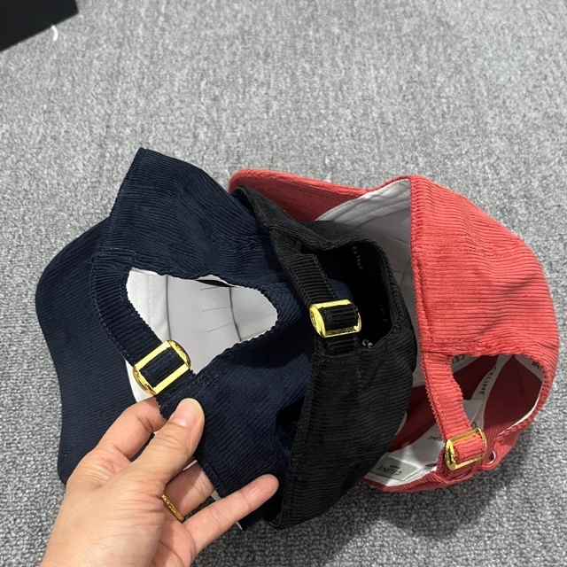 Fashion Logo Corduroy Unisex Baseball Caps
