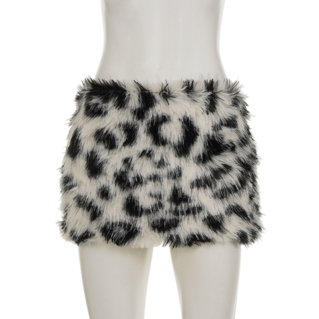 Fuzzy Mini Skirt