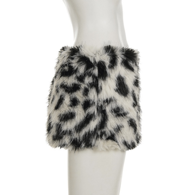 Fuzzy Mini Skirt