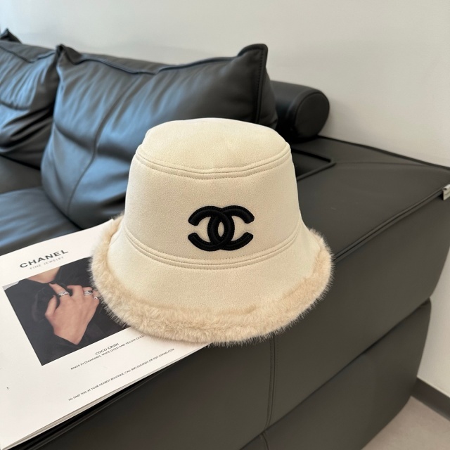 Faux Fur Suede Unisex Winter Bucket Hats