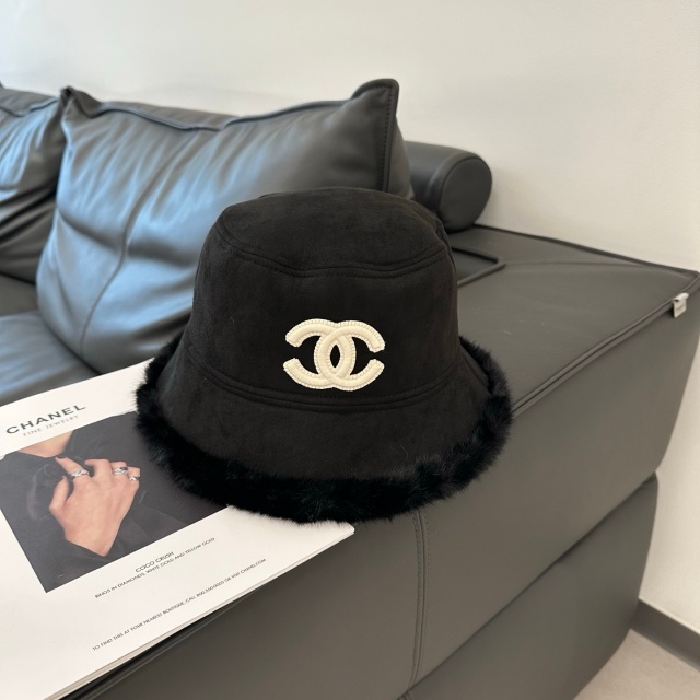 Faux Fur Suede Unisex Winter Bucket Hats