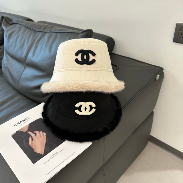 Faux Fur Suede Unisex Winter Bucket Hats