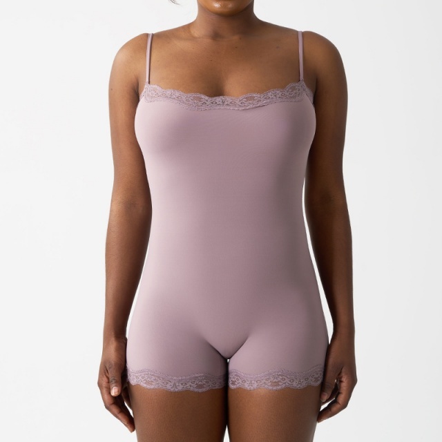 Lace Tummy Control Butt Lifting Yoga Wear Bodysuit