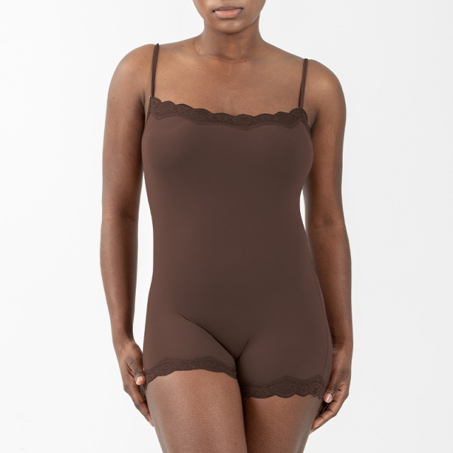 Lace Tummy Control Butt Lifting Yoga Wear Bodysuit